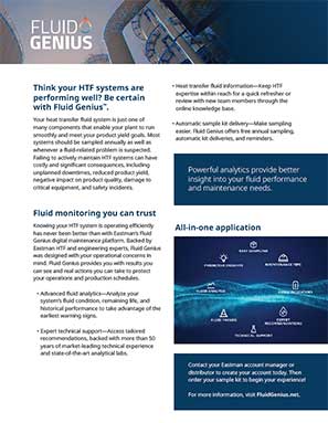 Think your HTF systems are performing well? Be certain with Fluid Genius.