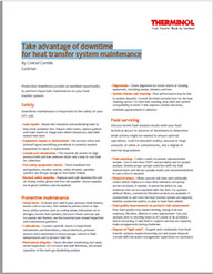 Chemical Engineering Article—Heat-transfer-system maintenance during slow periods