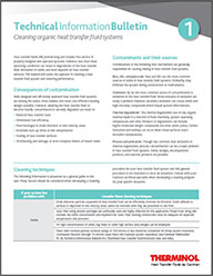 cleaning organic heat transfer systems